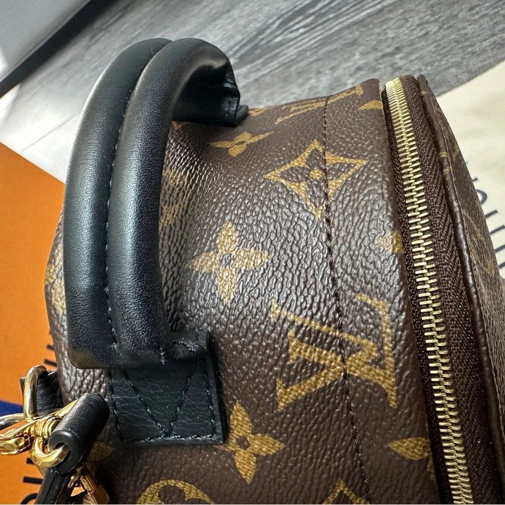 Louis Vuitton Brown Monogram Palm Springs Mini backpack - Picture 7 of 12